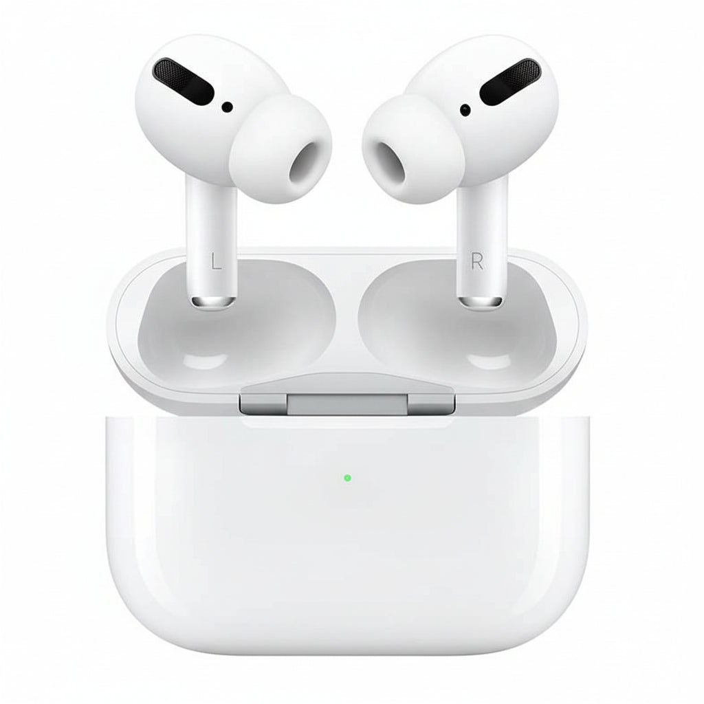 Air-pods Pro with Wireless Charging Case with Sensor Enabled Bluetooth Headset (White, True Wireless)