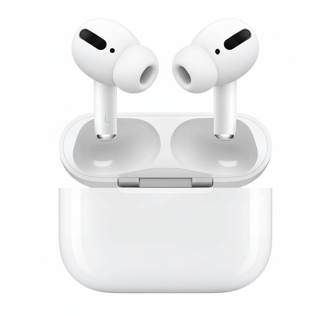 Air-pods Pro with Wireless Charging Case with Sensor Enabled Bluetooth Headset (White, True Wireless)