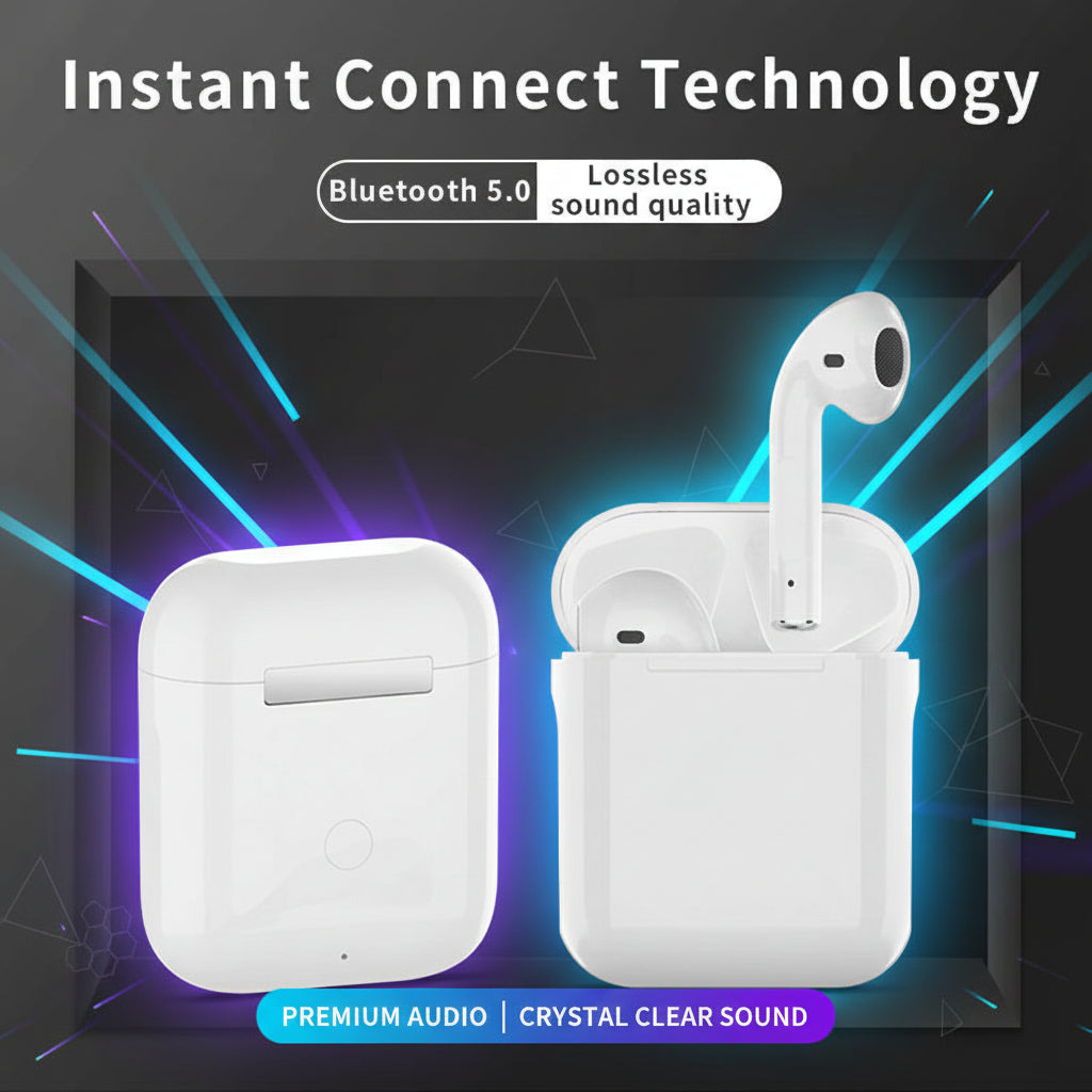 TWS Wireless earbuds Bluetooth Earphone 5.0 Stereo Headset for all Mobiles