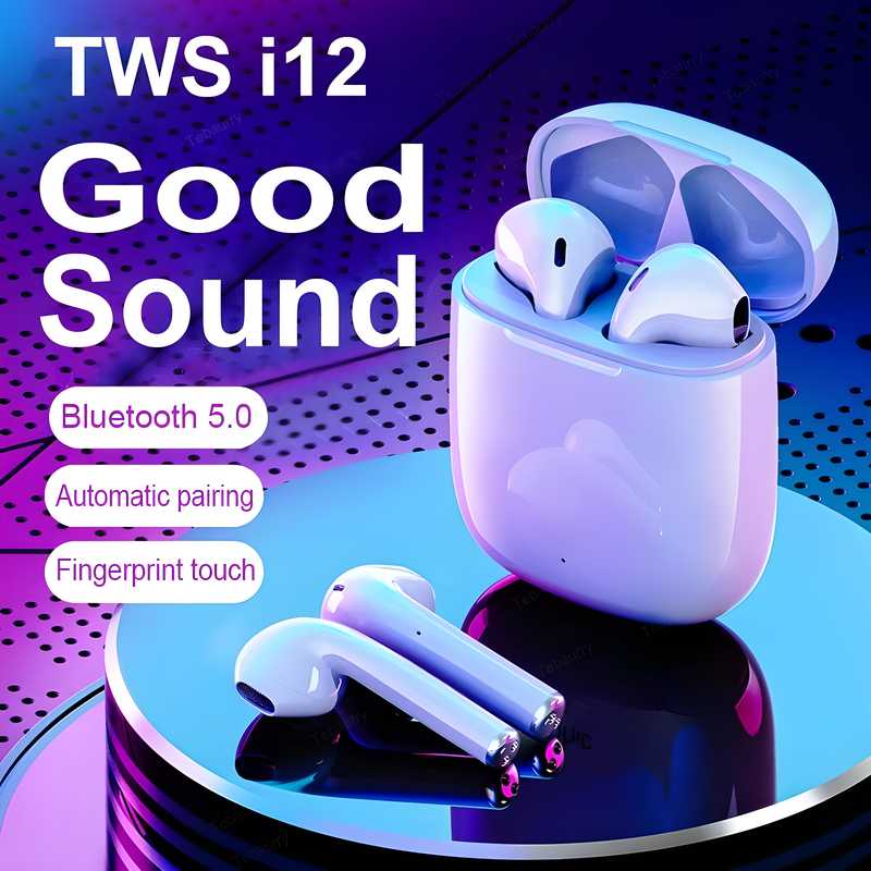 TWS Wireless earbuds Bluetooth Earphone 5.0 Stereo Headset for all Mobiles