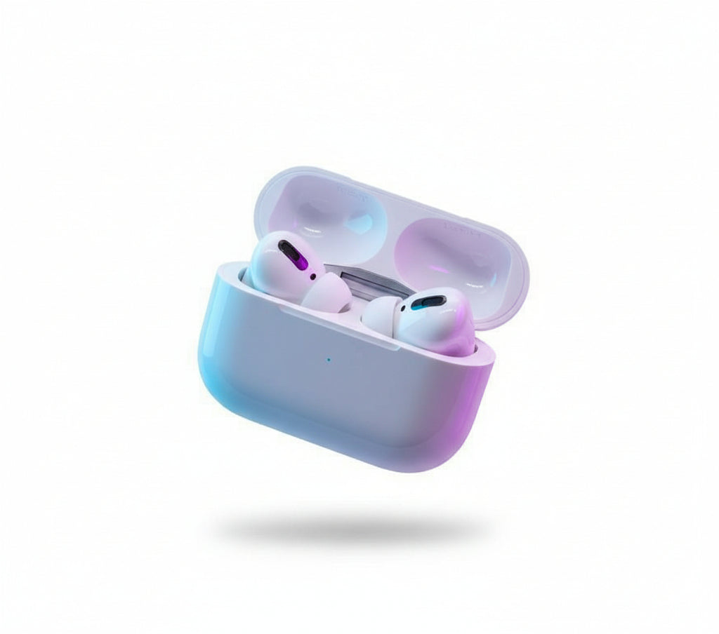 Air-pods Pro with Wireless Charging Case with Sensor Enabled Bluetooth Headset (White, True Wireless)