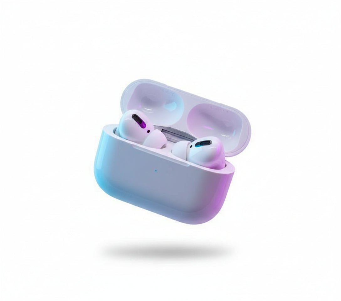 Air-pods Pro with Wireless Charging Case with Sensor Enabled Bluetooth Headset (White, True Wireless)