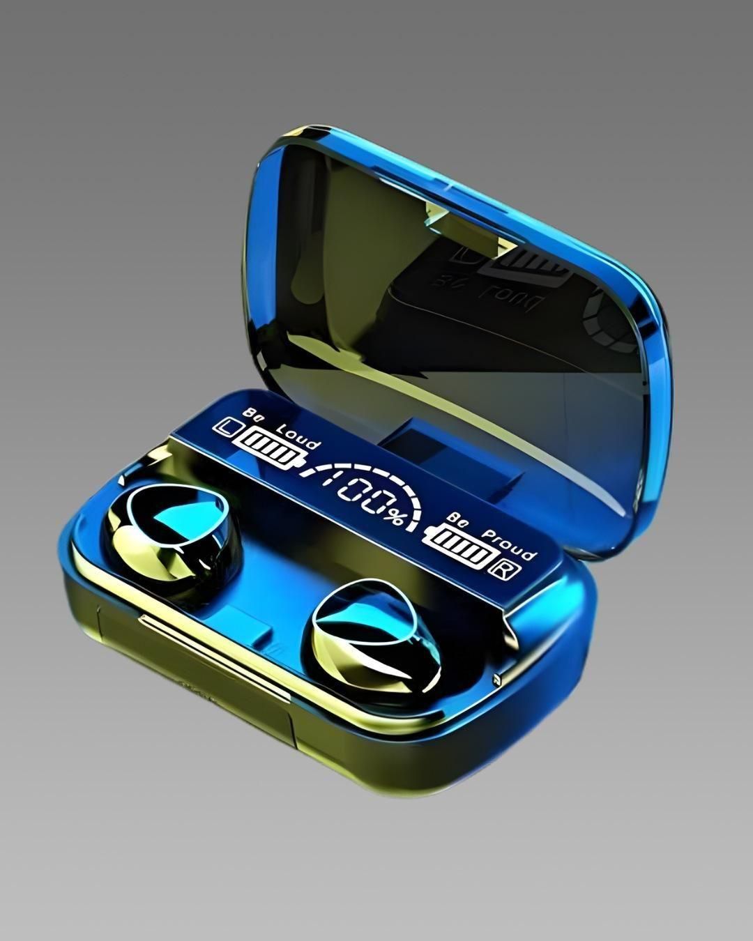 TWS Wireless Earphone Touch Bluetooth Earplugs in The Ear Stereo Sport Headsets Noise Reduction Headphones with Digital Display Black