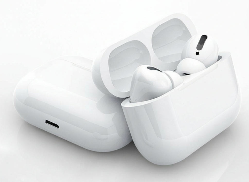 Air-pods Pro with Wireless Charging Case with Sensor Enabled Bluetooth Headset (White, True Wireless)