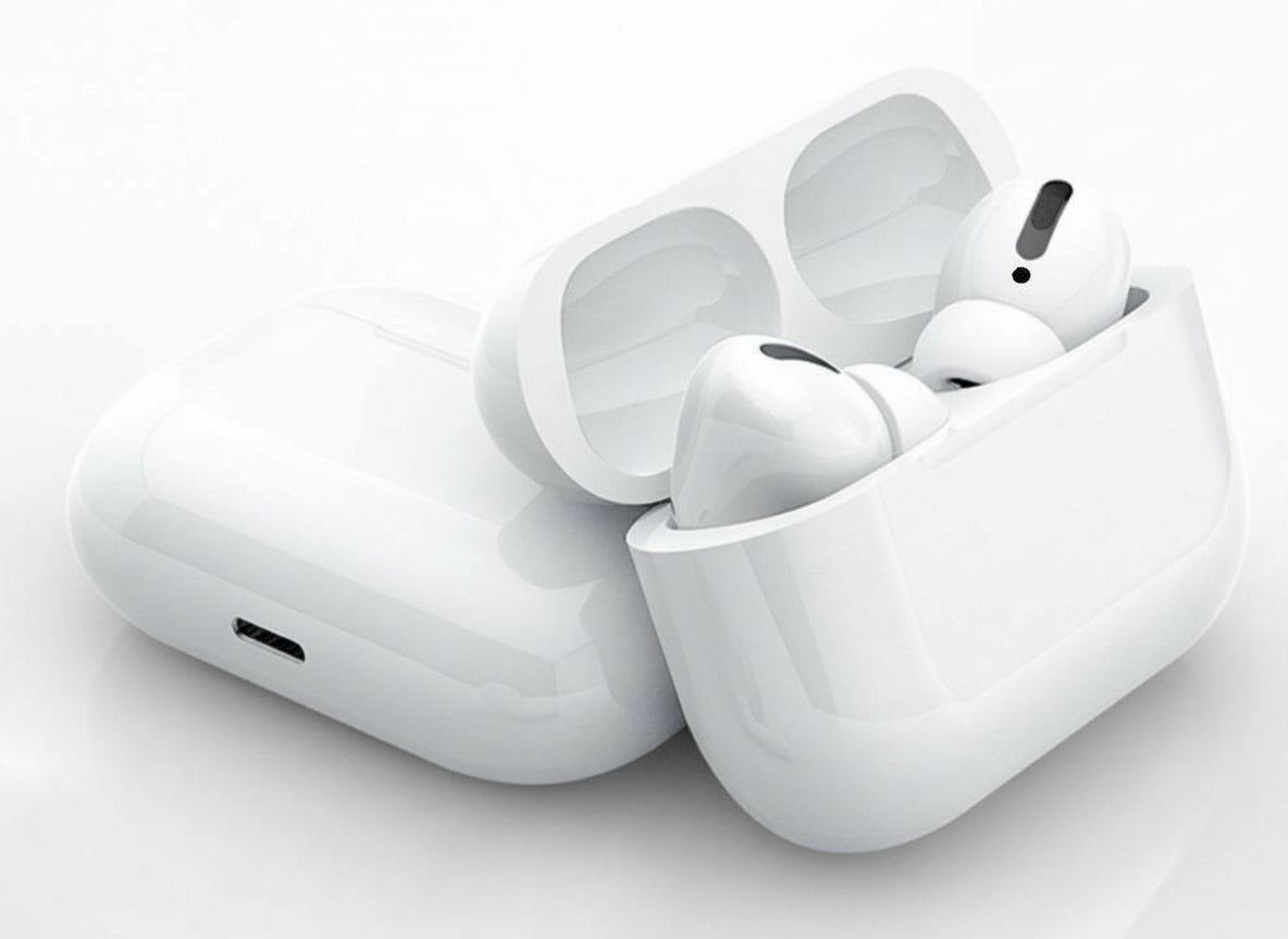 Air-pods Pro with Wireless Charging Case with Sensor Enabled Bluetooth Headset (White, True Wireless)
